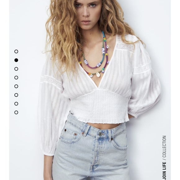 Zara Linen Blouse - Picture 4 of 9